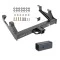 Class 5 Trailer Tow Hitch For 15-19 Chevy Silverado GMC Sierra 2500 3500 HD Exc Cab & Chassis w/ 2-1/2" to 2" Ball Receiver Opening Reducer