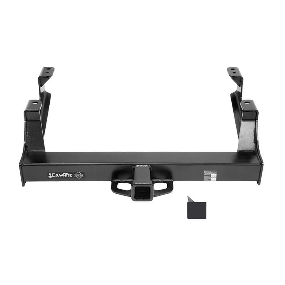 Class 5 Trailer Tow Hitch For 15-19 Chevy Silverado GMC Sierra 2500 3500 HD Exc Cab & Chassis w/ 7-Way Wiring 2-5/16" and 2" Ball 10" Long 5" Drop Draw Bar and Towing Lock