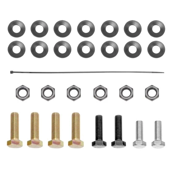 Class 5 Trailer Tow Hitch For 15-19 Chevy Silverado GMC Sierra 2500 3500 HD Exc Cab & Chassis w/ 7-Way Wiring 2-5/16" and 2" Ball 10" Long 5" Drop Draw Bar and Towing Lock