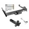 Class 5 Trailer Tow Hitch For 00-06 Chevy Suburban GMC Yukon XL 2500 w/ 1-7/8" 2" 2-5/16" Tri-Tow-Ball Mount and Towing Lock