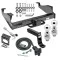Class 5 Trailer Tow Hitch For 99-25 Ford F-350 F-450 F-550 Super Duty w/ 7-Way Wiring 2-5/16" and 2" Balls 7-3/4" Drop Mount and Towing Lock and Bracket For Models w/ Factory 4-Flat