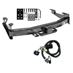 Class 5 Trailer Tow Hitch For 01-10 Chevy Silverado GMC Sierra 2500 HD 3500 HD 07-07 Classic w/ Wiring Harness Kit