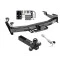 Class 5 Trailer Tow Hitch For 01-10 Chevy Silverado GMC Sierra 2500 3500 HD 2007 Classic, 6-1/2 & 8 Foot Bed w/ 1-7/8" 2" 2-5/16" Tri-Tow-Ball Mount and Towing Lock