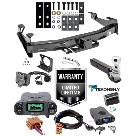 Custom Fit Trailer Hitch Class 5 Wiring Harness (Plug & Play)Tekonsha Prodigy P3 Proportional Brake Control For 1-4 Axles Plug & Play Brake Control Wiring Adapter Class 5 3" Drop Ball-Mount w/ Pin/Clip 2-5/16" Chrome Ball Installation Ha Class 5 Trailer Hitch w/ Tekonsha Prodigy P3 Brake Control For 01-02 Chevy Silverado GMC Sierra 2500 HD 3500 w/ Plug Play Wiring 2" 2- 5/16" Ball 3" Drop Mount 7-Way Pin Blade RV Controller