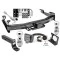 Class 5 Trailer Tow Hitch For 01-10 Chevy Silverado GMC Sierra 2500 3500 w/ 7-Way Wiring 2-5/16" and 2" Balls 5" Drop Mount and Towing Lock