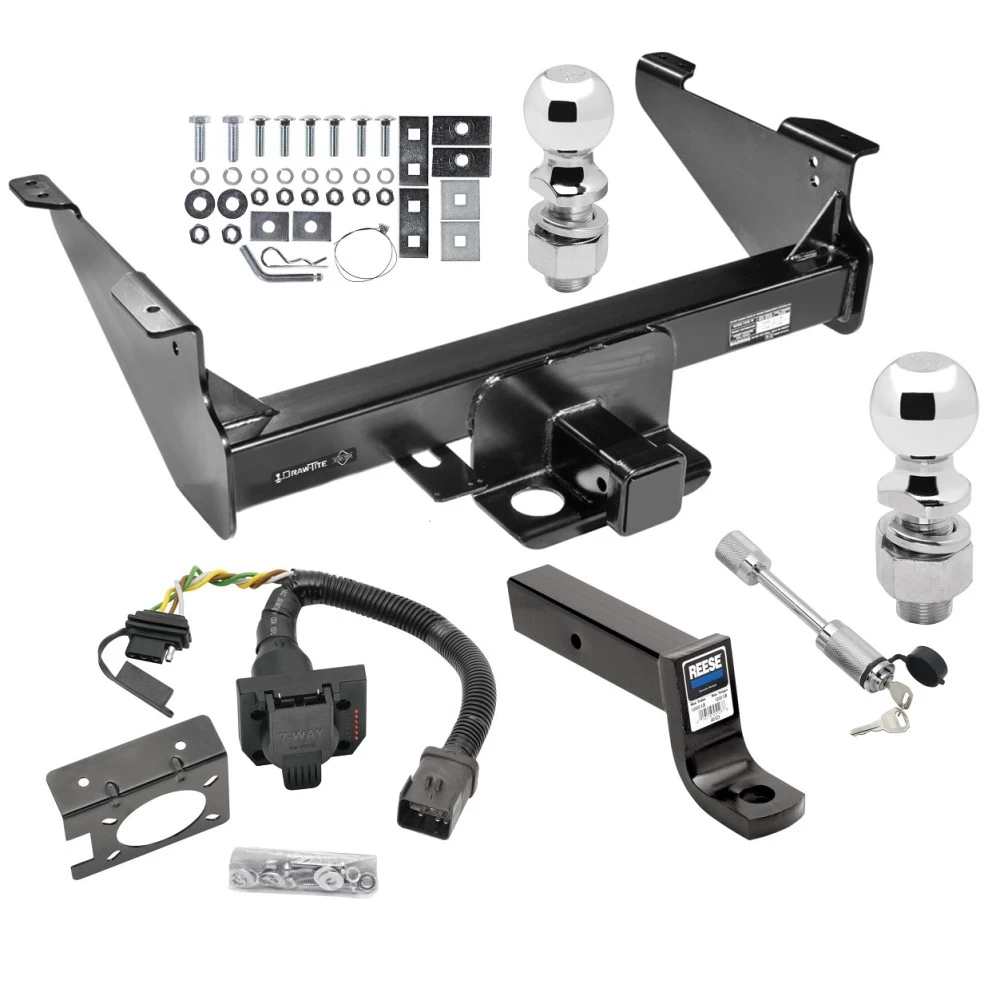 Custom Fit Trailer Hitch Multi-Plug Wiring Connector (Plug & Play)5" Drop Ball Mount 2-5/16" and 2" Chrome Ball Dogbone Style Towing LockInstallation Hardware Installation Instructions 45518 20135 45123 63836 63830 63252 Draw-Tite Clas Class 5 Trailer Hitch w/ 7-Way Wiring Harness Kit For 03-09 Dodge RAM 1500 2500 3500 Except Mega Cab w/ Factory Tow Prep Package 2-5/16" and 2" Balls 5" Drop Mount and Towing Lock