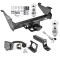Class 5 Trailer Tow Hitch For 11-23 Dodge RAM 1500 2500 3500 Except Mega Cab w/  7-Way Wiring 2-5/16" and 2" Balls 5" Drop Mount and Towing Lock