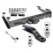 Class 5 Trailer Tow Hitch For 01-10 Chevy Silverado GMC Sierra 2500 3500 HD 2007 Classic, 8 Ft Bed w/ 2-5/16" and 2" Ball 10" Long 3" Drop Draw Bar and Towing Lock