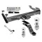 Class 5 Trailer Tow Hitch For 01-10 Chevy Silverado GMC Sierra 2500 3500 HD 2007 Classic, 8 Ft Bed w/ 2-5/16" and 2" Ball 10" Long 5" Drop Draw Bar and Towing Lock