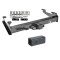Class 5 Trailer Tow Hitch For 01-10 Chevy Silverado GMC Sierra 2500 3500 HD 2007 Classic, 8 Ft Bed w/ 2-1/2" to 2" Ball Receiver Opening Reducer