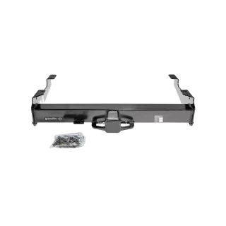 Class 5 Trailer Tow Hitch For 01-10 Chevy Silverado GMC Sierra 2500 HD 3500 HD 07-07 Classic 8 Foot Bed w/ 7-Way Wiring 2-5/16" and 2" Ball 10" Long 5" Drop Draw Bar and Towing Lock