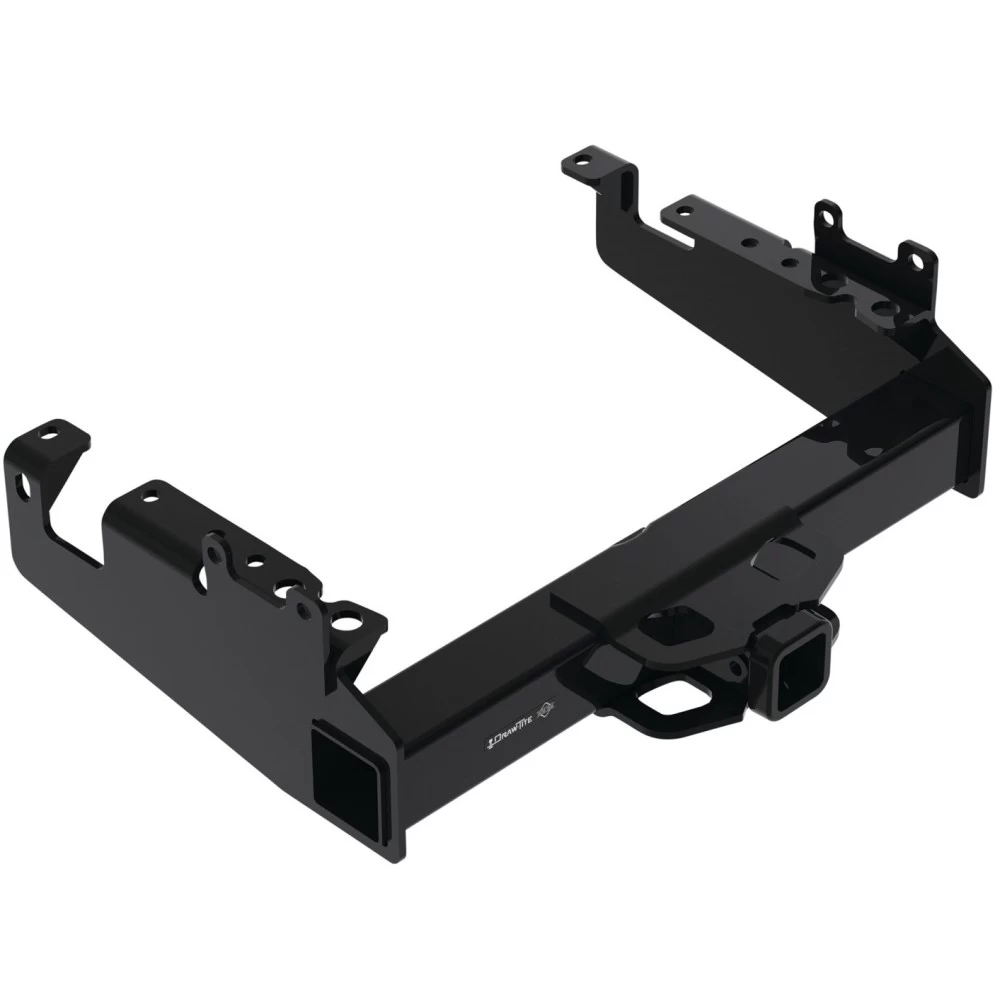 Trailer Tow Hitch For 19-24 Ford F-350 F-450 F-550 Super Duty Cab and Chassis Class V w/ 7-Way Wiring Kit 2-5/16" and 2" Ball 10" Long 3" Drop Draw Bar and Towing Lock