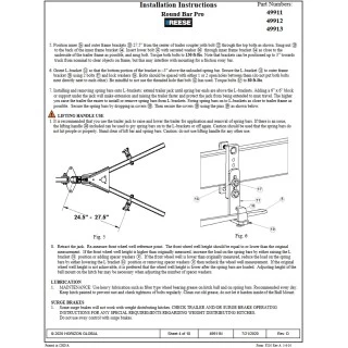Reese 8,000 Lbs Trailer Weight Distribution Hitch Kit w/ Head, Deep Drop Shank, 2-5/16" Ball, Spring Bars, Control Brackets and Lift-Assist Bar, Hardware - Reduce Sway on Travel Trailer