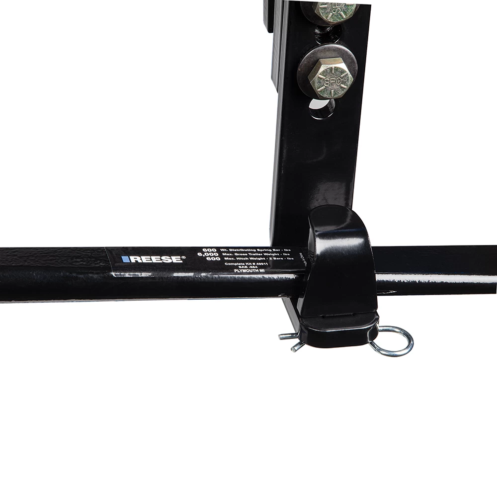 Reese 6,000 Lbs Trailer Weight Distribution Hitch Kit w/ Head, Dual Cam Sway Control, Deep Drop Shank, 2-5/16" Ball, Spring Bars, Control Brackets and Lift-Assist Bar, Hardware - Reduce Sway on Travel Trailer