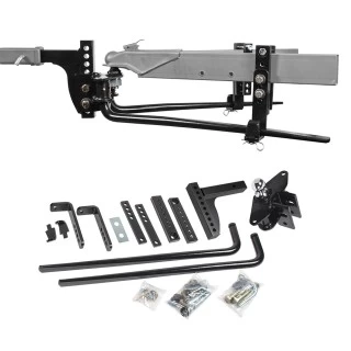 Reese 8,000 Lbs Trailer Weight Distribution Hitch Kit w/ Head, Deep Drop Shank, 2-5/16" Ball, Spring Bars, Control Brackets and Lift-Assist Bar, Hardware - Reduce Sway on Travel Trailer