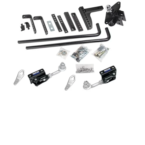 Reese 11.5K Trailer Weight Distribution Hitch Kit w/ Head, Dual Cam Sway Control, Deep Drop Shank, 2-5/16" Ball, Spring Bars, Control Brackets and Lift-Assist Bar, Hardware - Reduce Sway on Travel Trailer