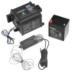 Pro Series Push-To-Test LED Electric Trailer Breakaway System Kit Built-In Battery Charger Top Load 48" Switch