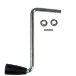 500171 Replacement Sidewind Crank Assembly for Bulldog Square Jacks Fits Part Numbers 195351, 195352, 195354, 195356, 195362, 195368, 195369, 190754, 190756, and 190758