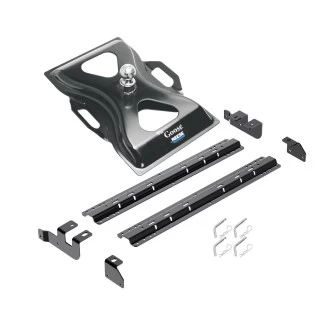 Reese Quick Install Rail Kit and 25K Gooseneck Hitch For 14-19 RAM 2500 Custom Fit No Drill Base Rails For Gooseneck Trailer