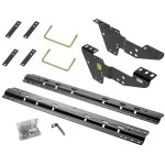 Reese Quick Install Rail Kit For 99-19 Silverado Sierra 1500 99-10 2500 3500 Custom Fit No Drill Base Rails For 5th Wheel and Gooseneck Trailer Hitch Fifth
