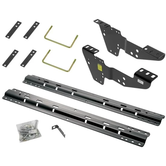 Reese Quick Install Rail Kit and 16K Dual Jaw 5th Wheel Hitch For 1999-2018 Chevy Silverado GMC Sierra 1500 (2019 LD and Legacy only) Custom Fit No Drill Base Rails For 5th Wheel and Trailer Fifth