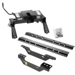 Reese Quick Install Rail Kit and 16K Dual Jaw 5th Wheel Hitch For 2011-2019 Chevy Silverado GMC Sierra 2500 HD 3500 HD Custom Fit No Drill Base Rails For 5th Wheel and Trailer Fifth