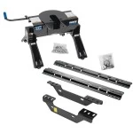 Reese Quick Install Rail Kit and 20K 5th Wheel Hitch For 2011-2019 Chevy Silverado GMC Sierra 2500 HD 3500 HD Custom Fit No Drill Base Rails For 5th Wheel and Trailer Fifth