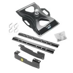 Reese Quick Install Rail Kit and 25K Gooseneck Hitch For 2005-2014 Ford F150 2004 F150 New Body Style Custom Fit No Drill Base Rails For Gooseneck Trailer