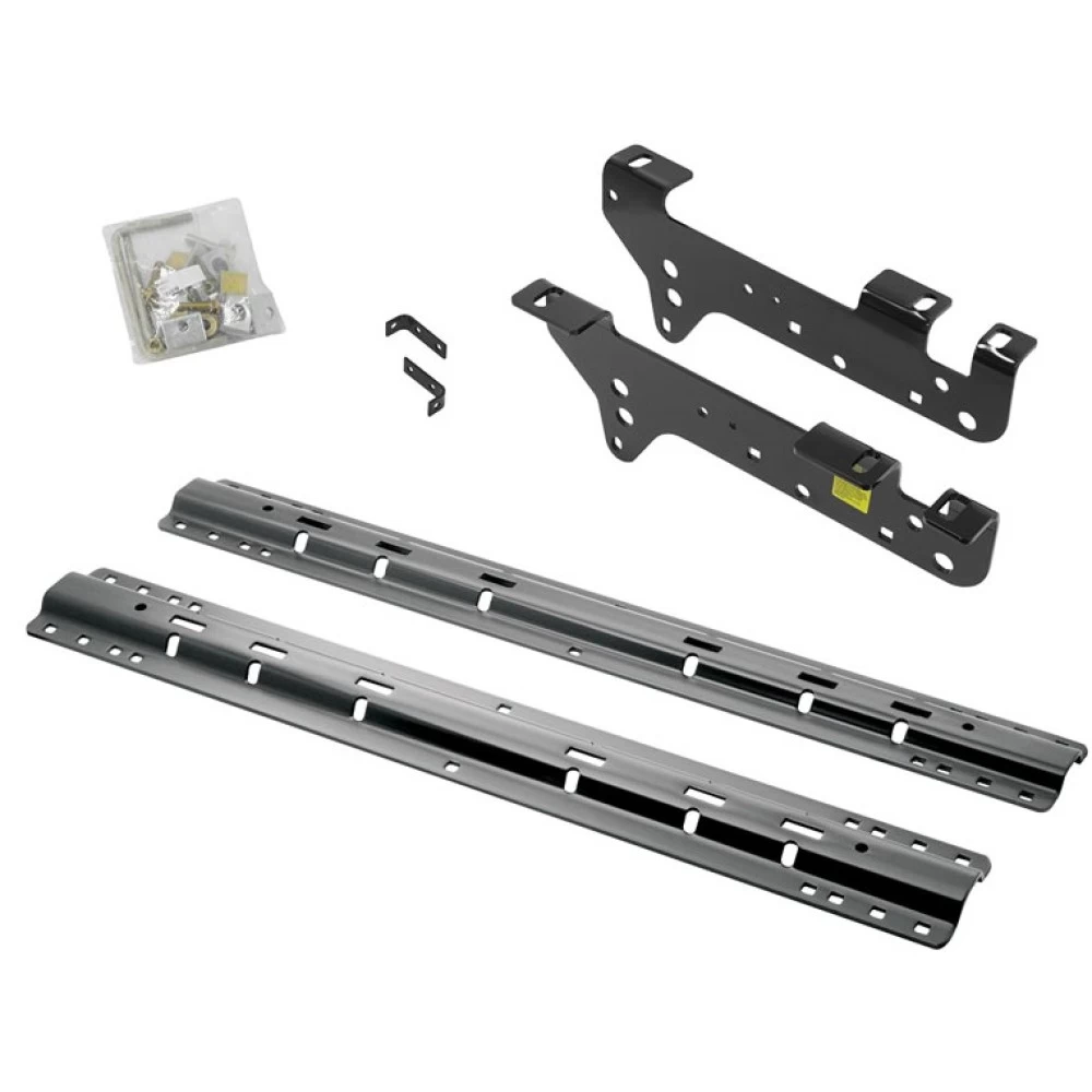 Reese Quick Install Rail Kit and 25K Gooseneck Hitch For 1999-2010 Ford F250 F350 Super Duty 2008-2010 F450 Custom Fit No Drill Base Rails For Gooseneck Trailer