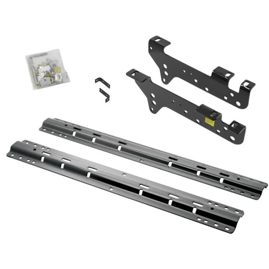Reese Quick Install Rail Kit and 25K Gooseneck Hitch For 1999-2010 Ford F250 F350 Super Duty 2008-2010 F450 Custom Fit No Drill Base Rails For Gooseneck Trailer