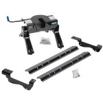 Reese Quick Install Rail Kit and 20K 5th Wheel Hitch For 2015-2020 Ford F150 Custom Fit No Drill Base Rails For 5th Wheel and Trailer Fifth