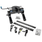Reese Quick Install Rail Kit and 20K 5th Wheel Hitch For 2006-2008 Dodge Ram 1500 2003-2012 Ram 2500 3500 Custom Fit No Drill Base Rails For 5th Wheel and Trailer Fifth