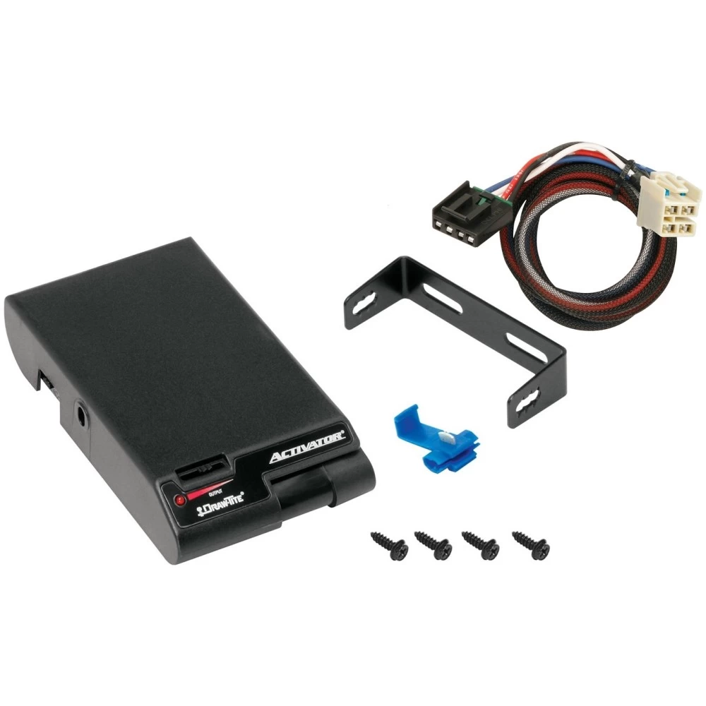 Trailer Brake Control for 14-19 Chevy Silverado GMC Sierra 1500 w/ Plug Play Wiring Adapter Draw-Tite Activator Eletric Trailer Brakes Module Box Controller