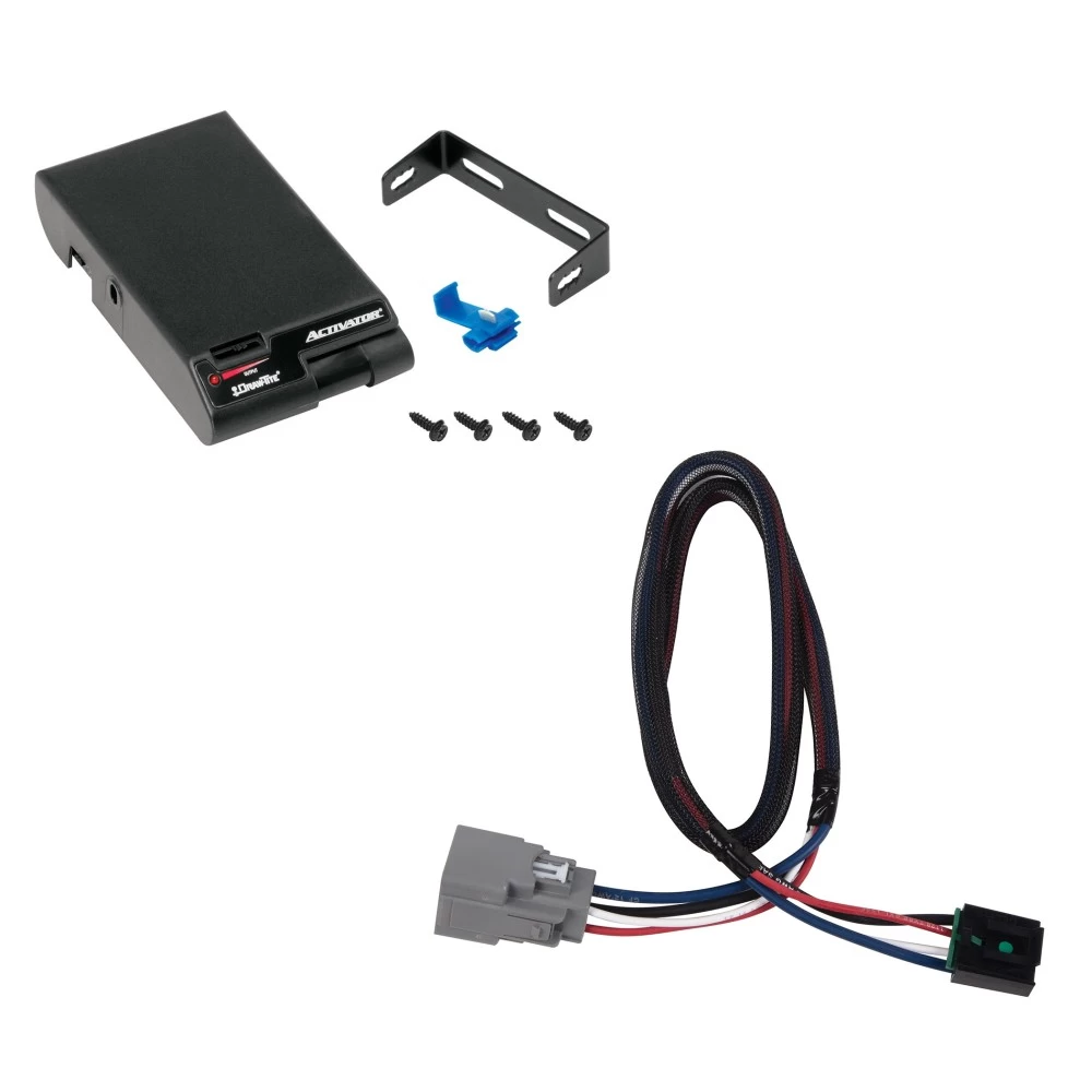 Trailer Brake Control for 20-24 Jeep Gladiator 18-24 Wrangler JL New Body Style w/ Plug Play Wiring Adapter Draw-Tite Activator Eletric Trailer Brakes Module Box Controller