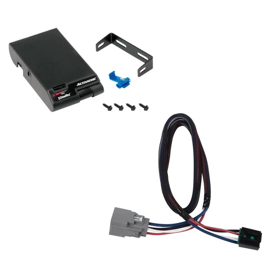 Trailer Brake Control for 20-24 Jeep Gladiator 18-24 Wrangler JL New Body Style w/ Plug Play Wiring Adapter Draw-Tite Activator Eletric Trailer Brakes Module Box Controller