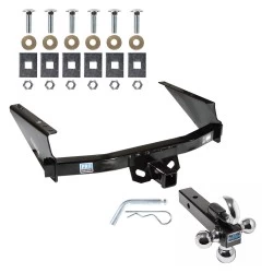 Trailer Tow Hitch Receiver For 97-03 Ford F-150 2004 Heritage 97-99 F-250 w/Tri-Ball Triple Ball 1-7/8" 2" 2-5/16"