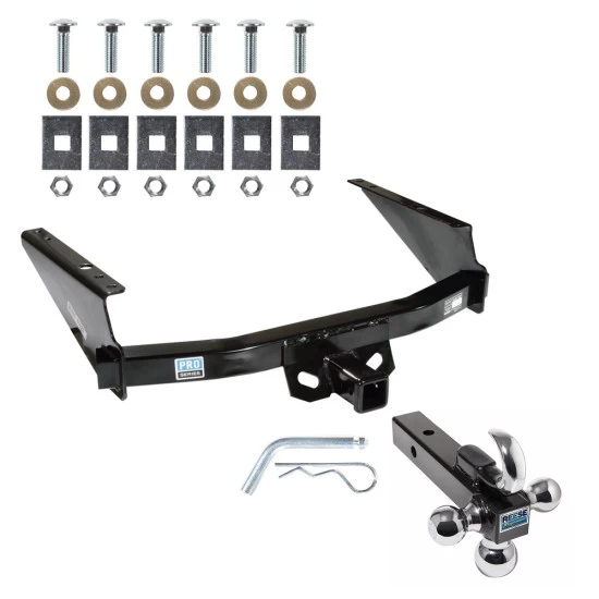 Trailer Tow Hitch Receiver For 97-03 Ford F-150 2004 Heritage 97-99 F-250 w/Tri-Ball Triple Ball 1-7/8" 2" 2-5/16"