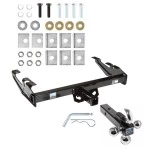 Trailer Tow Hitch Receiver For 88-00 Chevy GMC C/K Series w/Tri-Ball Triple Ball 1-7/8" 2" 2-5/16"