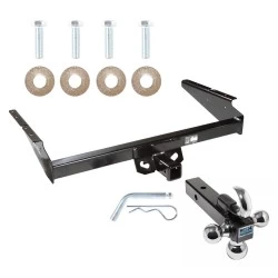 Trailer Tow Hitch Receiver For 90-05 Chevy Astro GMC Safari w/Tri-Ball Triple Ball 1-7/8" 2" 2-5/16"