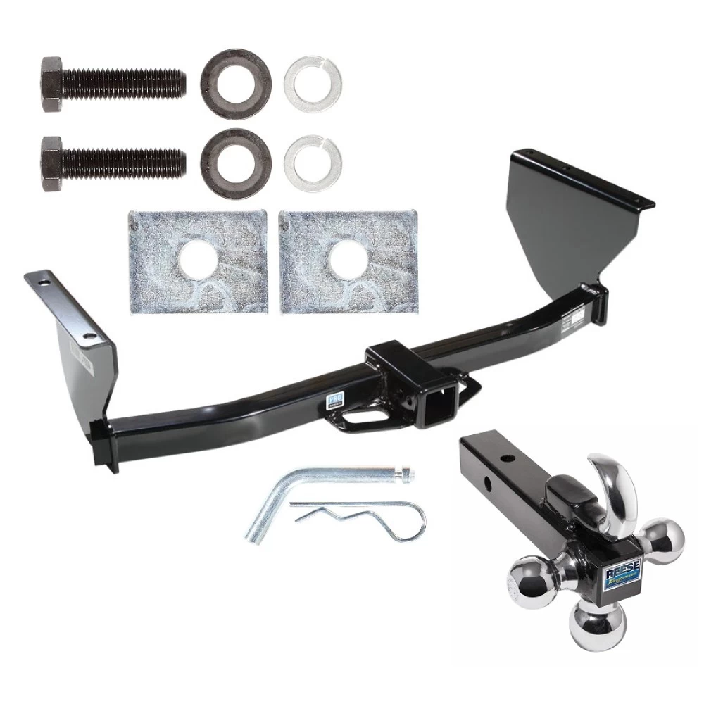 Custom Fit Trailer Hitch Tri-Ball Trailer Hitch Ball Mount w/ Pin/Clip 51059 7031400 63240 Pro Series Trailer Tow Hitch Receiver 99-04 Jeep Grand Cherokee w/Tri-Ball Triple Ball 1-7/8" 2" 2-5/16" 99 00 01 02 03 04 1999 2000 2001 2002 2003 2 Trailer Tow Hitch Receiver For 99-04 Jeep Grand Cherokee w/Tri-Ball Triple Ball 1-7/8" 2" 2-5/16"