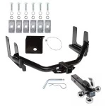 Trailer Tow Hitch Receiver For 04-05 Ford F-150 All Styles 2006 Lincoln Mark LT w/Tri-Ball Triple Ball 1-7/8" 2" 2-5/16"