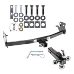 Trailer Tow Hitch Receiver For 04-12 Chevy Colorado GMC Canyon w/Tri-Ball Triple Ball 1-7/8" 2" 2-5/16"