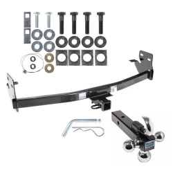 Trailer Tow Hitch Receiver For 04-12 Chevy Colorado GMC Canyon w/Tri-Ball Triple Ball 1-7/8" 2" 2-5/16"