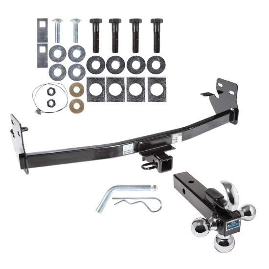 Trailer Tow Hitch Receiver For 04-12 Chevy Colorado GMC Canyon w/Tri-Ball Triple Ball 1-7/8" 2" 2-5/16"