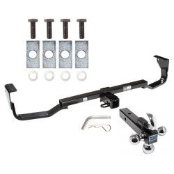 Trailer Tow Hitch Receiver For 07-09 Hyundai Santa Fe w/Tri-Ball Triple Ball 1-7/8" 2" 2-5/16"