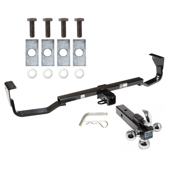 Trailer Tow Hitch Receiver For 07-09 Hyundai Santa Fe w/Tri-Ball Triple Ball 1-7/8" 2" 2-5/16"