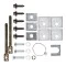 Trailer Tow Hitch Receiver For 97-09 Terraza Uplander Venture Montana Trans Sport Relay w/Tri-Ball Triple Ball 1-7/8" 2" 2-5/16"