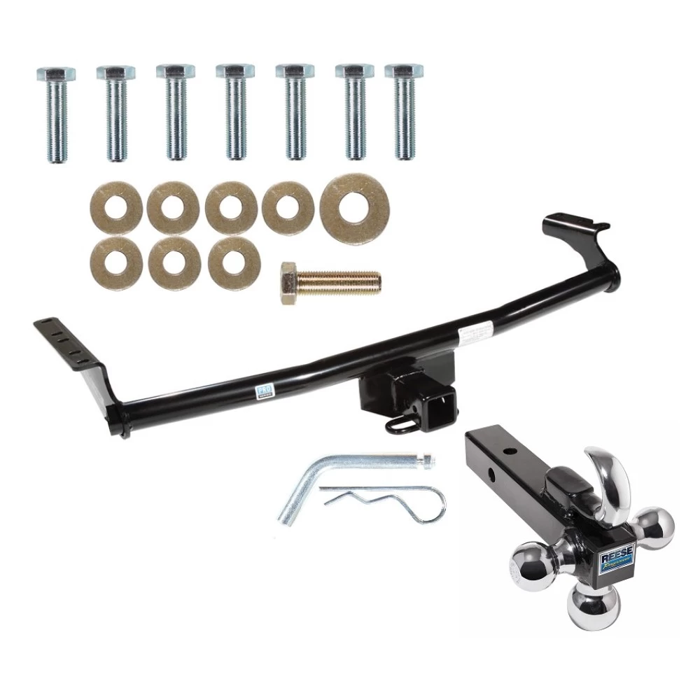 Trailer Tow Hitch Receiver For 01-06 Hyundai Santa Fe All Models w/Tri-Ball Triple Ball 1-7/8" 2" 2-5/16"