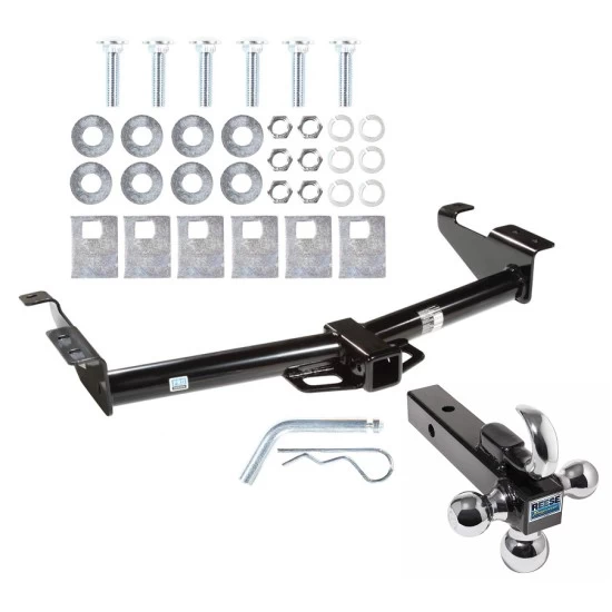 Trailer Tow Hitch Receiver For 75-14 Ford E150 E250 E350 Van w/Tri-Ball Triple Ball 1-7/8" 2" 2-5/16"