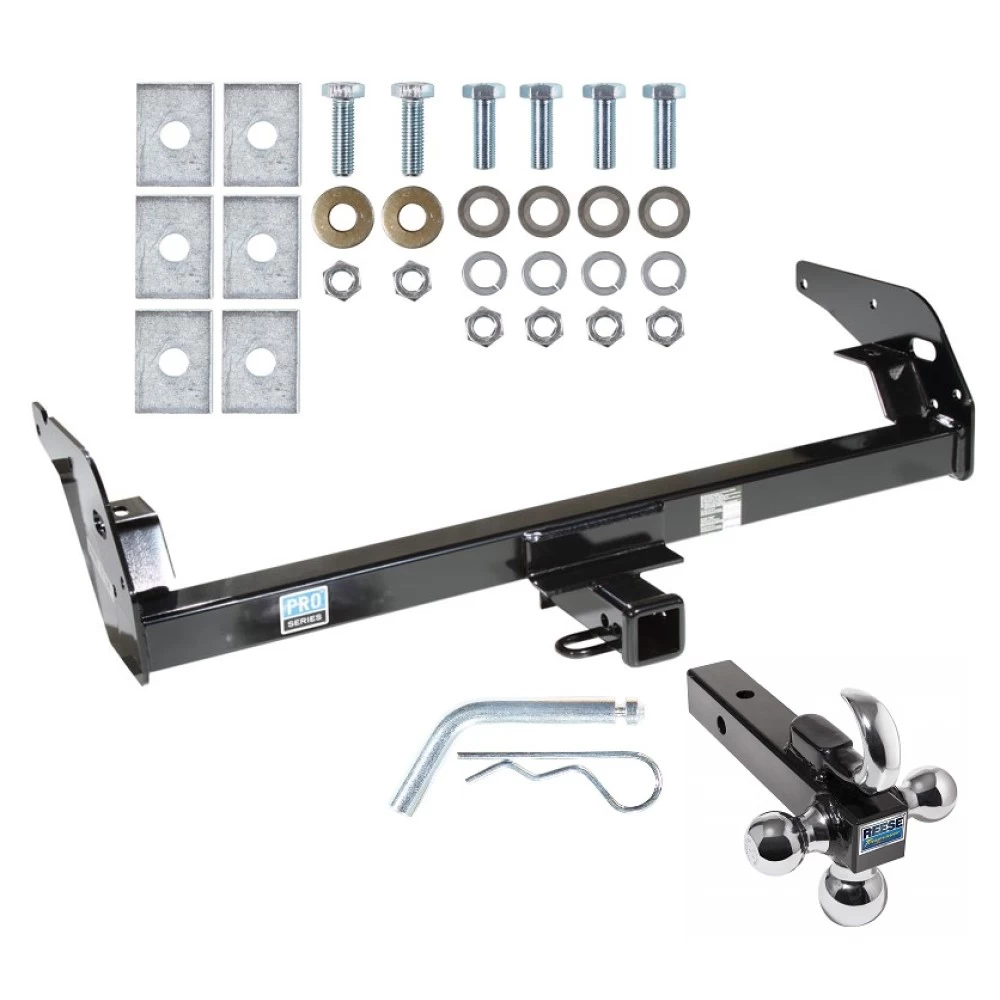 Trailer Tow Hitch Receiver For 95-04 Toyota Tacoma All Models w/Tri-Ball Triple Ball 1-7/8" 2" 2-5/16"